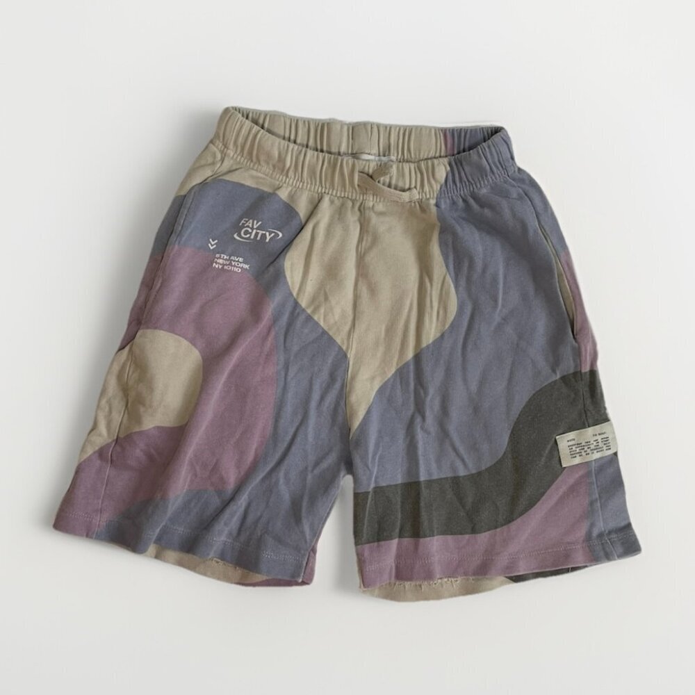 zara boys shorts fun abstract funky print summer athletic beach lounge
